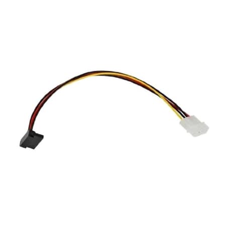 Works Molex 4-Pin To SATA 15-Pin Right Angle Power Cable Adapter- 13 in. Long 22-100-17